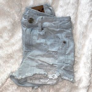 American Eagle Ripped Jean Shorts, sz 00